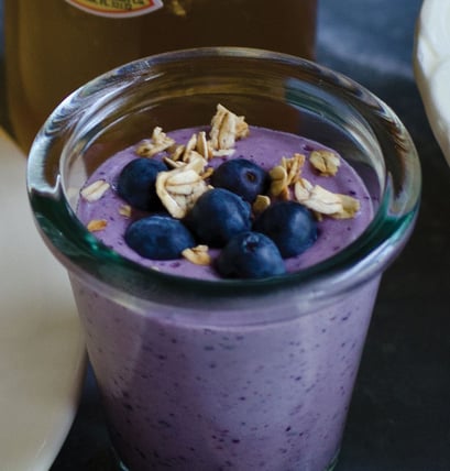 Oatmeal Blueberry Smoothie